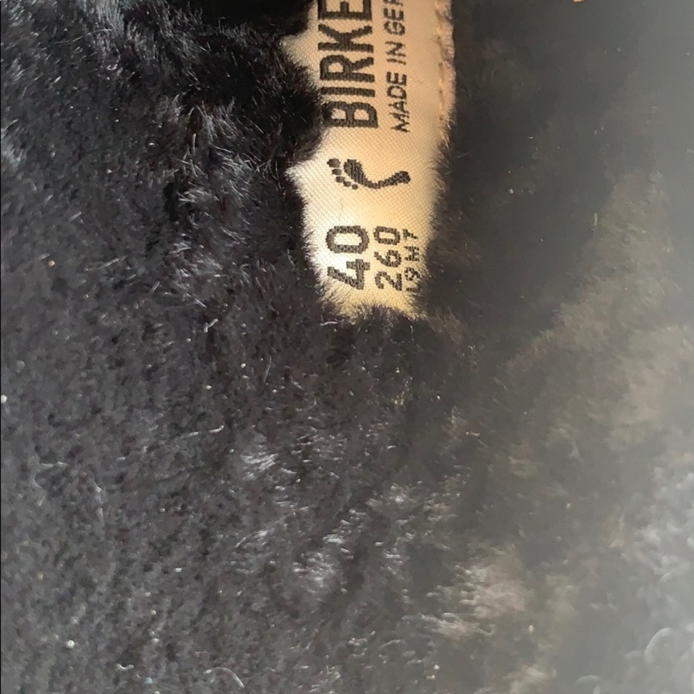 BIRKENSTOCK NEW! Shearling Fur Clog Black 40 - Picture 8 of 12